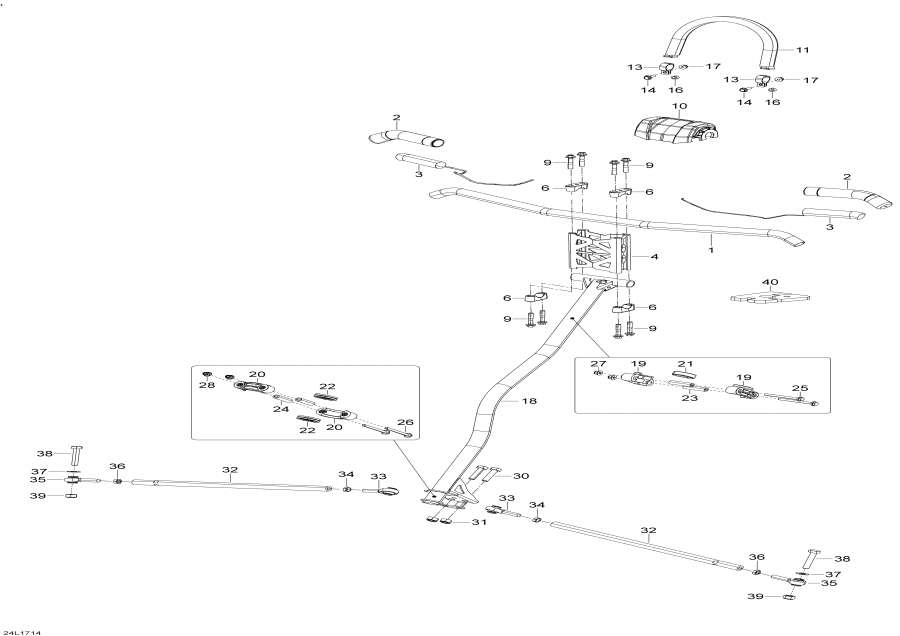 Snowmobiles lynx  - Steering System /   System