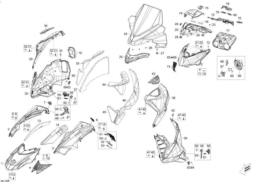 Snowmobile �����  - Hood Adventure - 600 Ace - Hood Adventure - 600 Ace