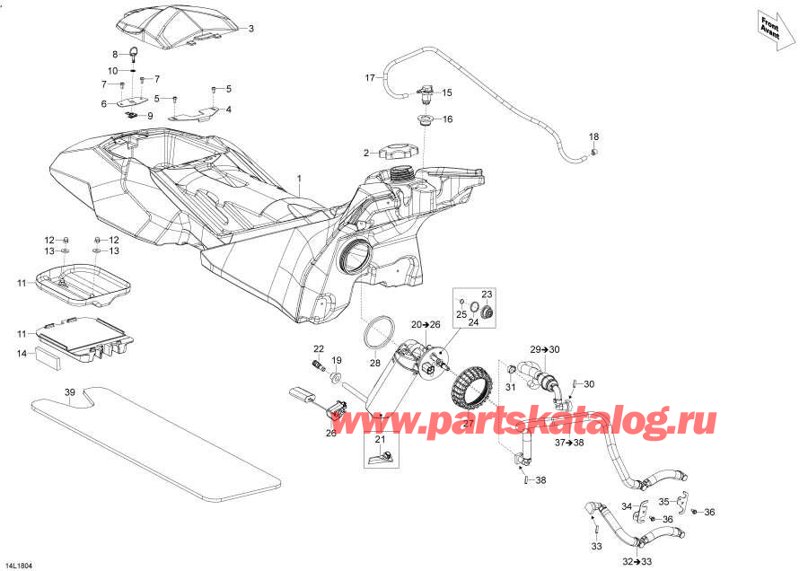 Snowmobile Lynx  - Fuel 600ho E-tec