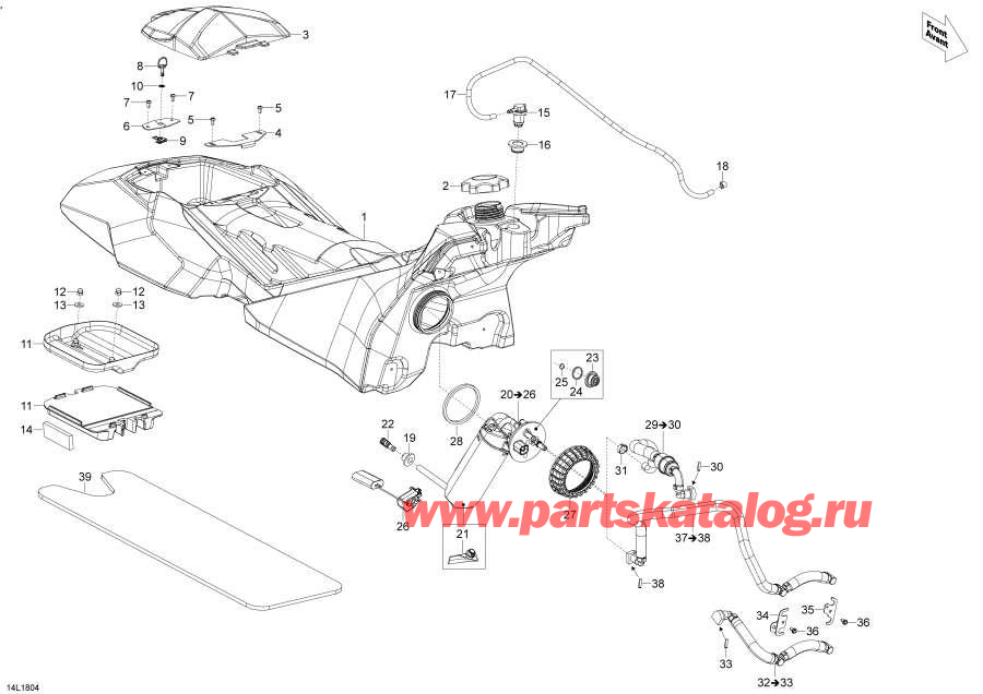 Snowmobiles Lynx  - Fuel 600ho E-tec - Fuel 600ho E-tec