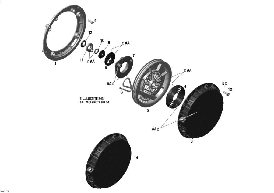 Snowmobile   - Rewind  - 600 E-tec / Rewind Starter - 600 E-tec