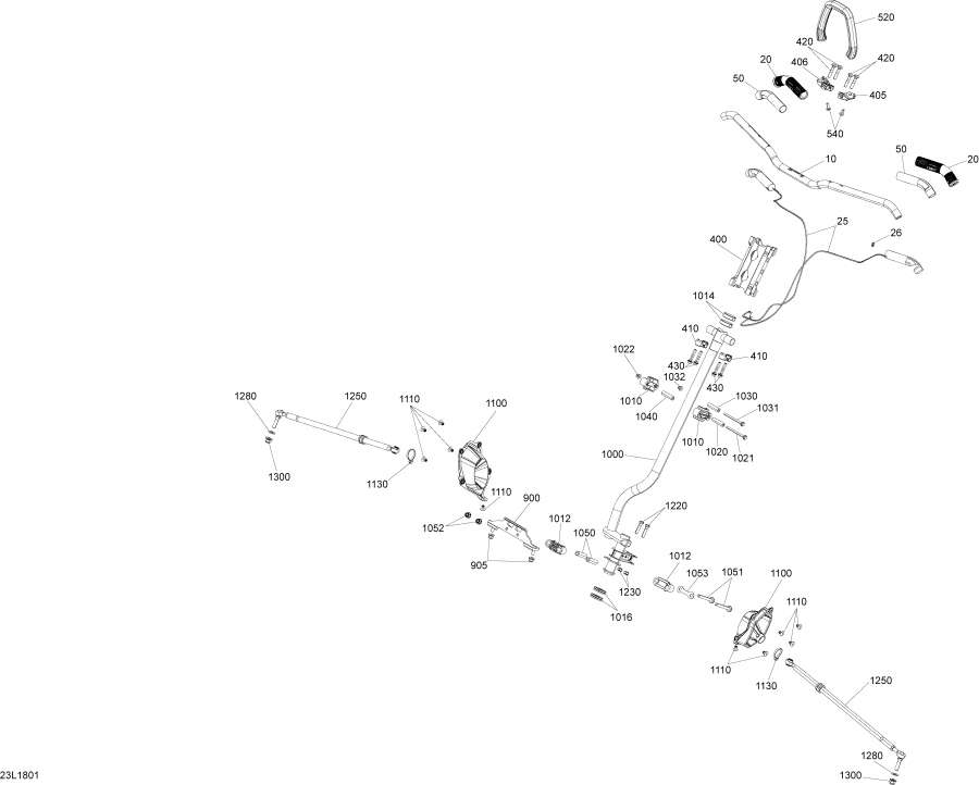 Snow mobile Lynx  - Steering Boondocker Engine 850 E-tec - Package Re / ������� ������� Boondocker ��������� 850 E-tec - Package Re