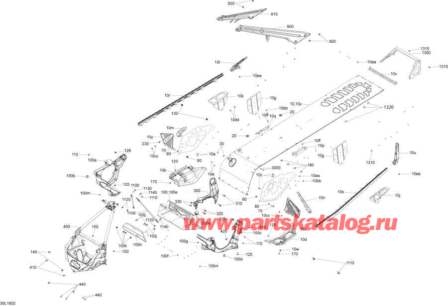 Snowmobile   -  Boondocker  850 E-tec - Package Bd3700 Re