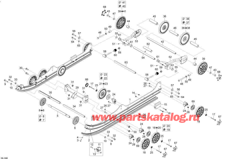 Snowmobiles lynx  - Rear Suspension Commander Gt -   Commander Gt