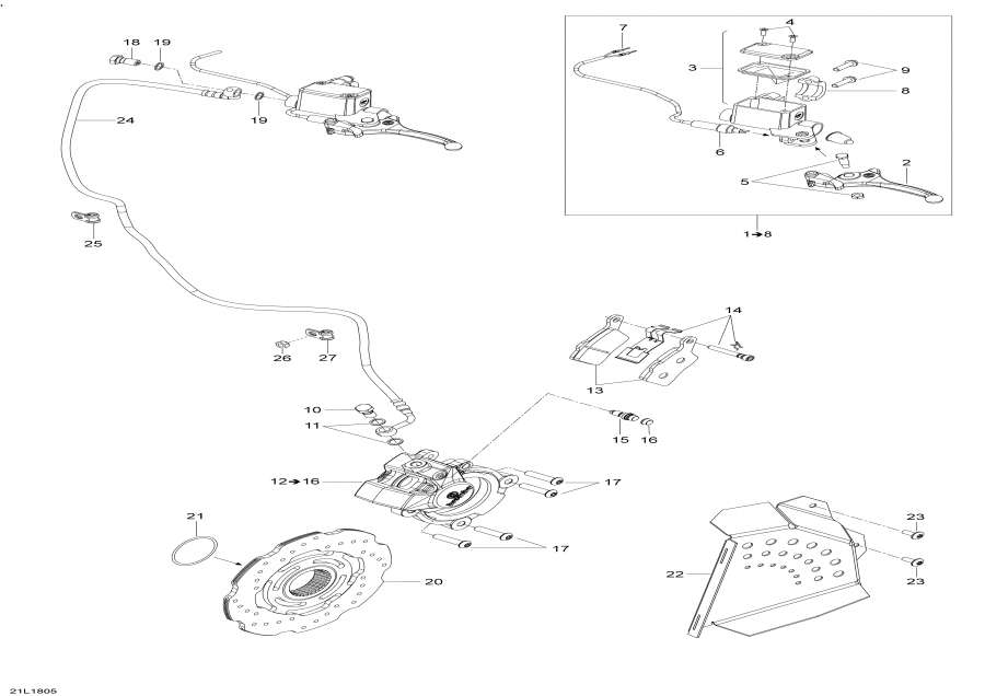 Snowmobile   - Brakes Tunnel 500