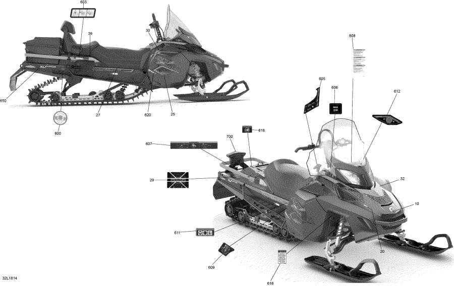 Snow mobile �����  - �������� Commander - 600ho E-tec - Decals Commander - 600ho E-tec