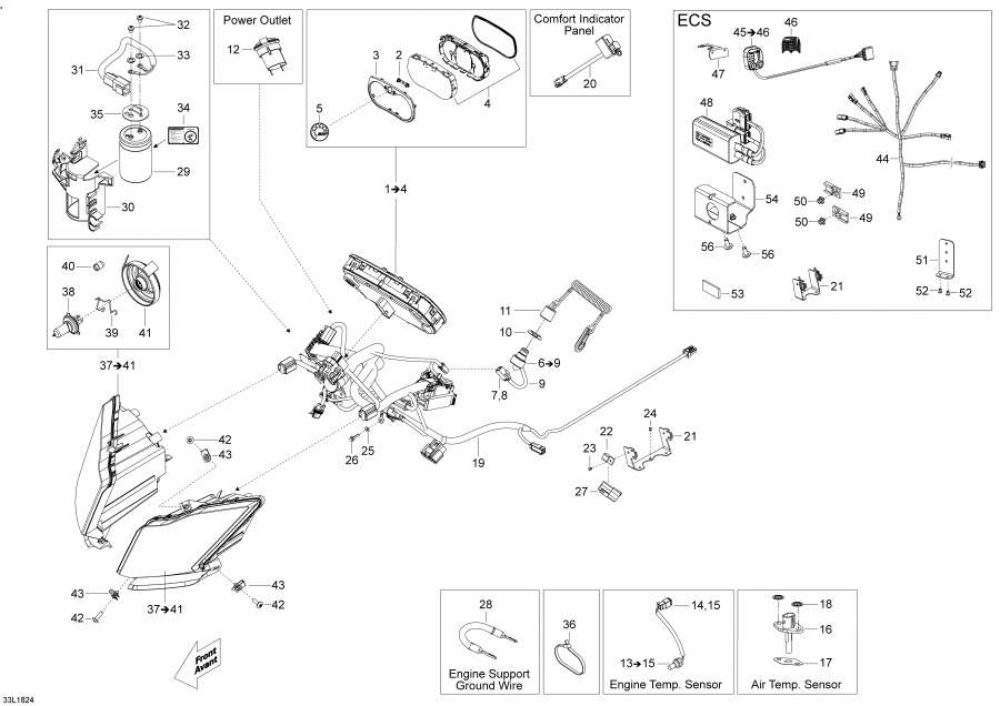Snowmobiles lynx  - Electrical System /  System