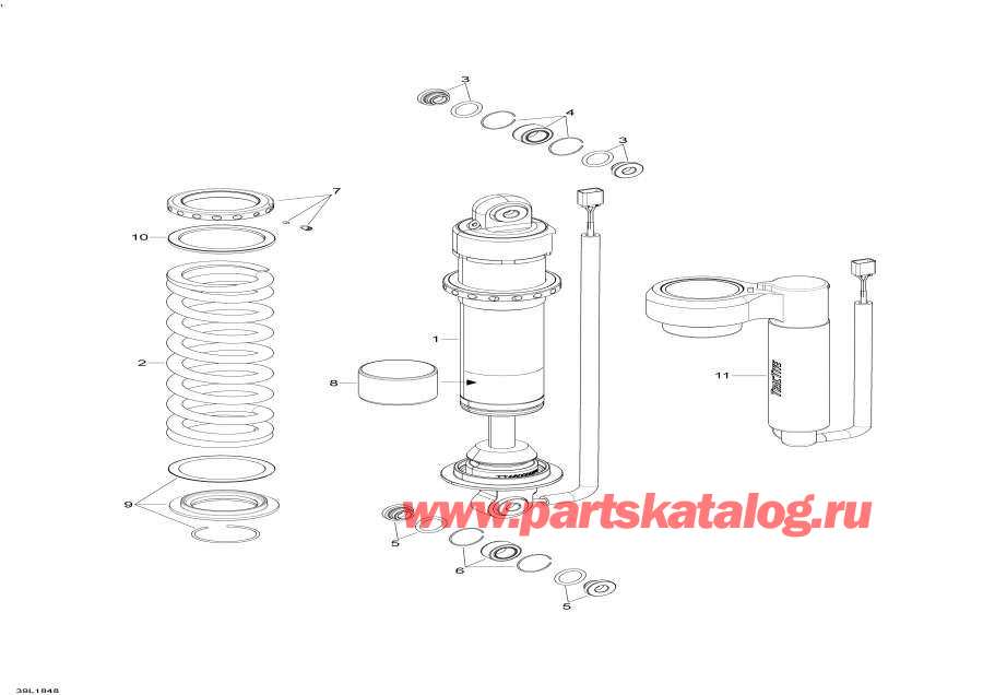 Snow mobile Lynx  - Rear Shocks Commander Gt / Rear Shocks Commander Gt