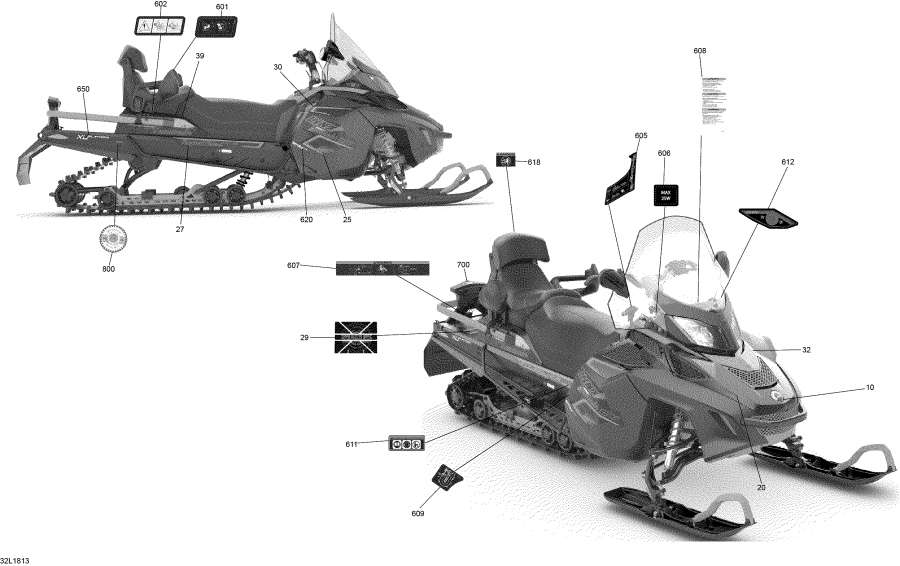 Snow mobile lynx  - Decals Commander - 900 Ace