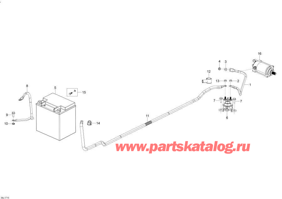Snowmobiles Lynx  - Battery And Electric Starter 2018 - Battery   2018