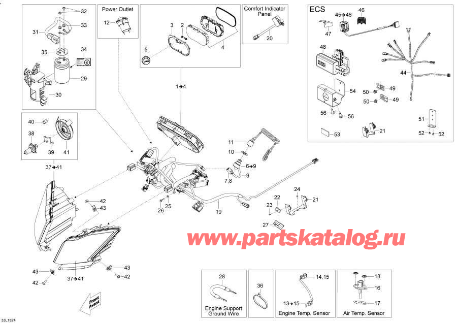 Snowmobile lynx  - Electrical System -  System