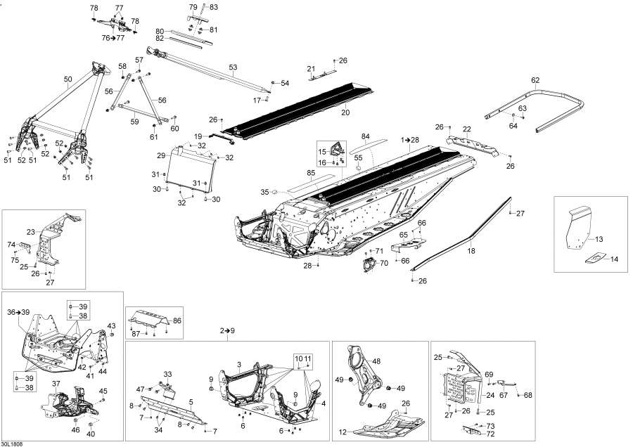 Snow mobile Lynx  -  Rave - 600ho E-tec / Frame Rave - 600ho E-tec