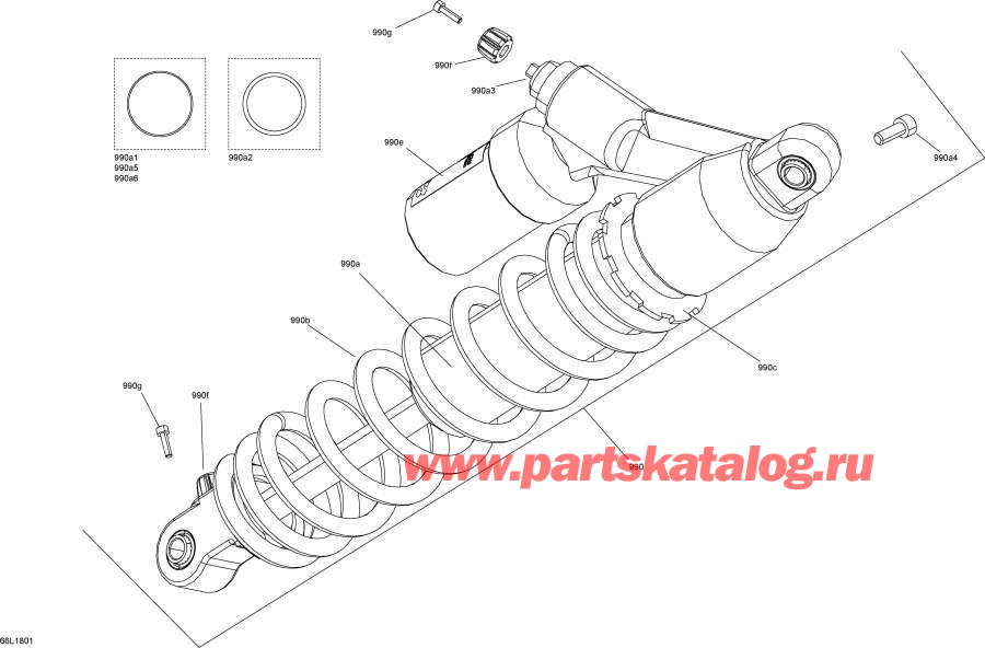  Lynx  - Shock Front Rave Engine 850 E-tec / Shock Front Rave  850 E-tec