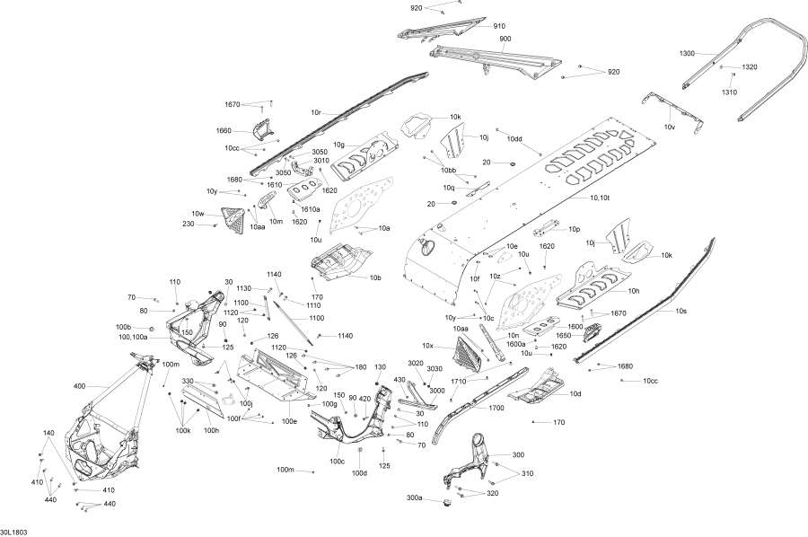 Snow mobile lynx  -  Rave  850 E-tec - Frame Rave Engine 850 E-tec