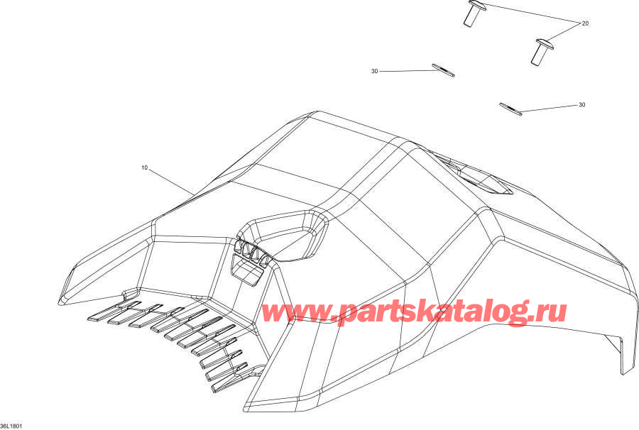 Snow mobile lynx  - Luggage Rack Engine 850 E-tec / Luggage Rack  850 E-tec