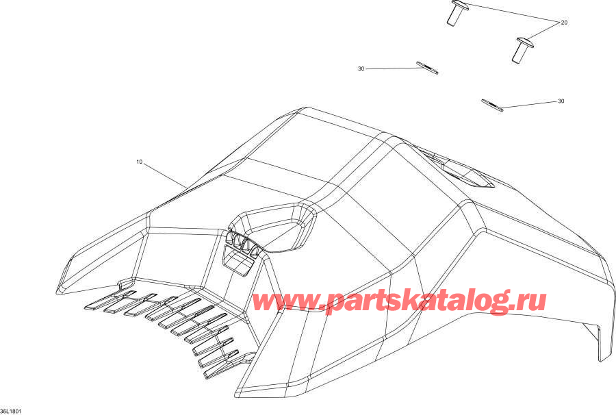 Snowmobile lynx  - Luggage Rack Engine 850 E-tec