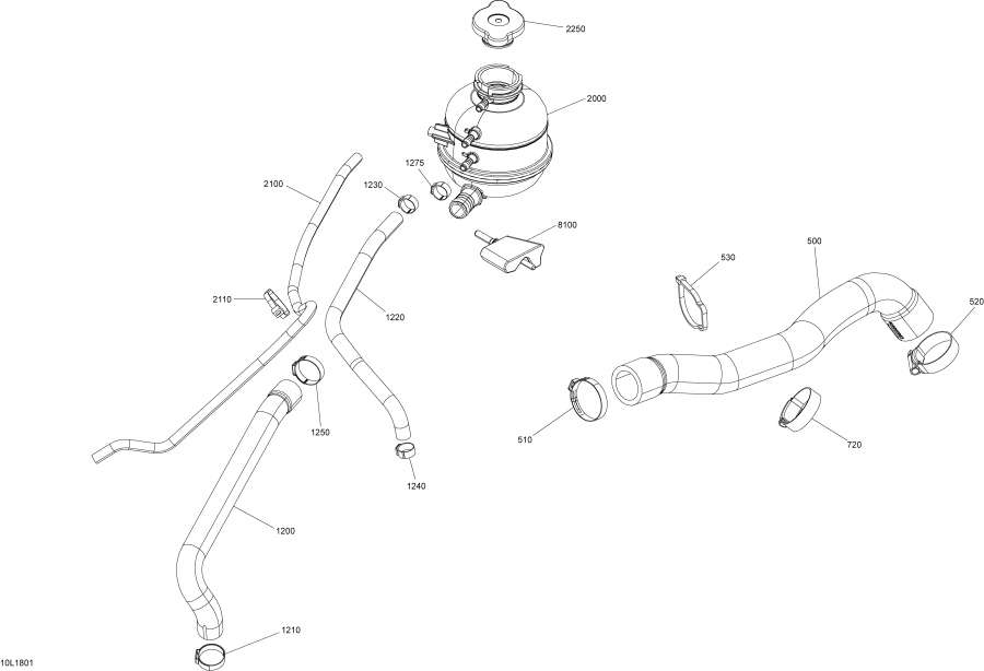 Snowmobiles lynx  -  System  600 Rs / Cooling System Engine 600 Rs