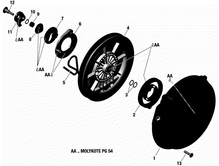 Snowmobile lynx  - Rewind Starter - Rewind 