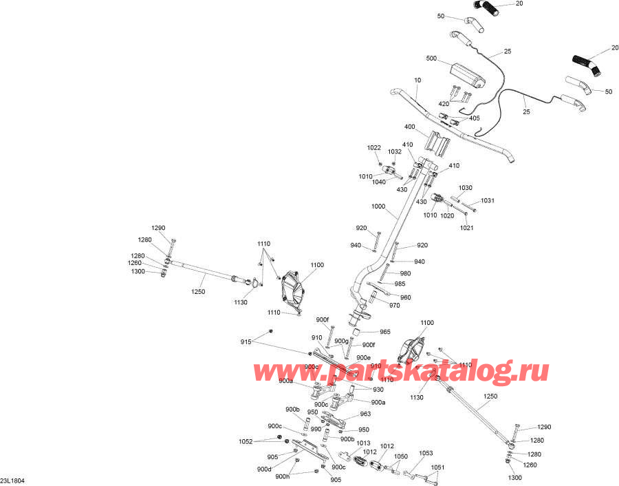 Snow mobile   - Steering Rave Engine 600 Rs /   Rave  600 Rs