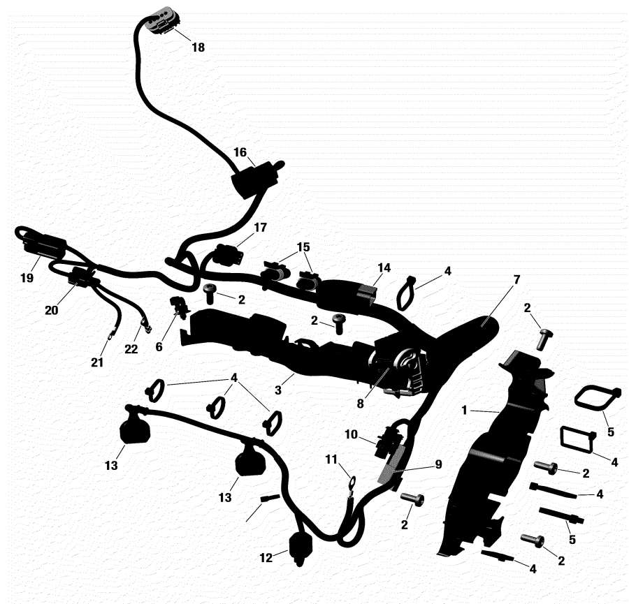 Snowmobile Lynx  - Engine Harness