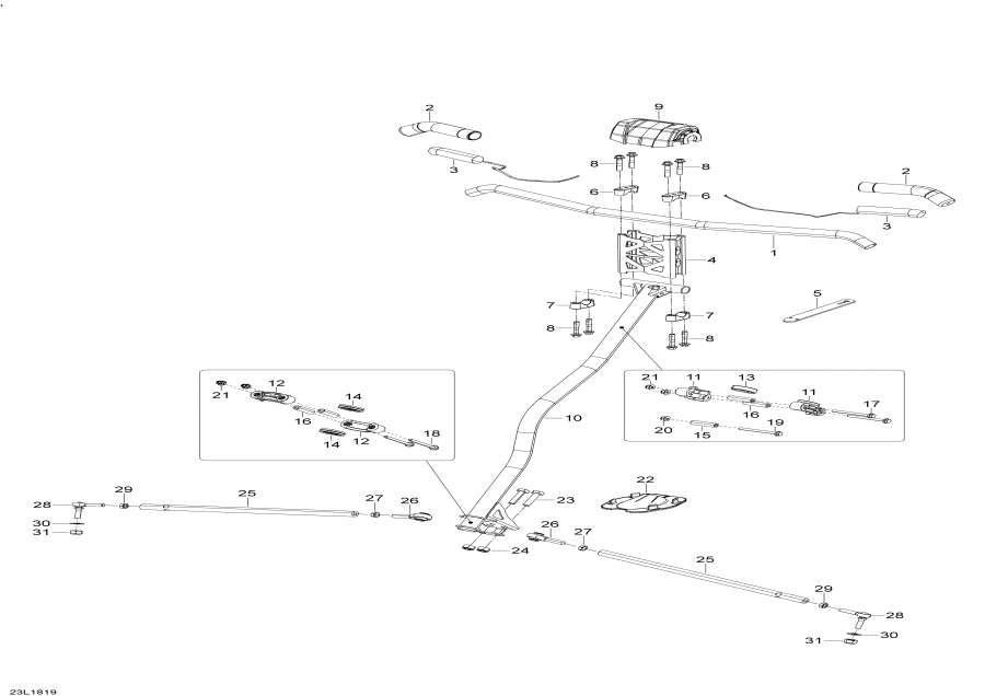 Snowmobile   -   Xtrim - 600ace / Steering Xtrim - 600ace