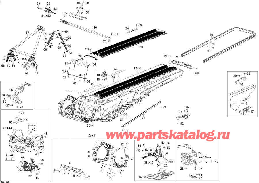 Snowmobiles lynx  - Frame Xtrim - 600 Ace - ���� Xtrim - 600 Ace