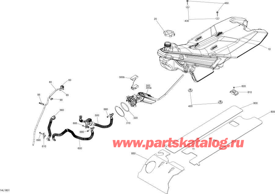 Snowmobile   - Fuel  850 E-tec / Fuel Engine 850 E-tec
