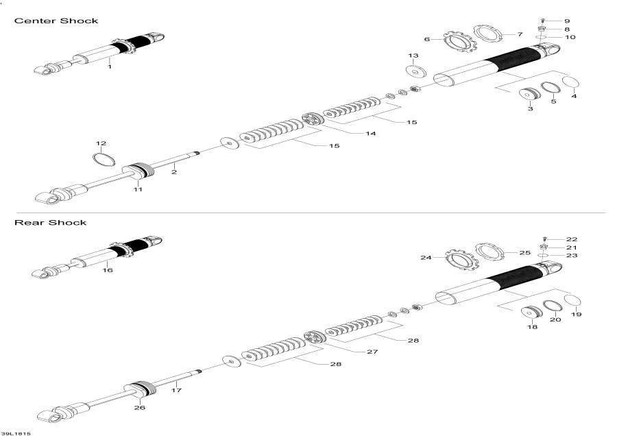    - Take Apart Shock, Rear Xtrim - 600ho E-tec / Take Apart Shock, Rear Xtrim - 600ho E-tec