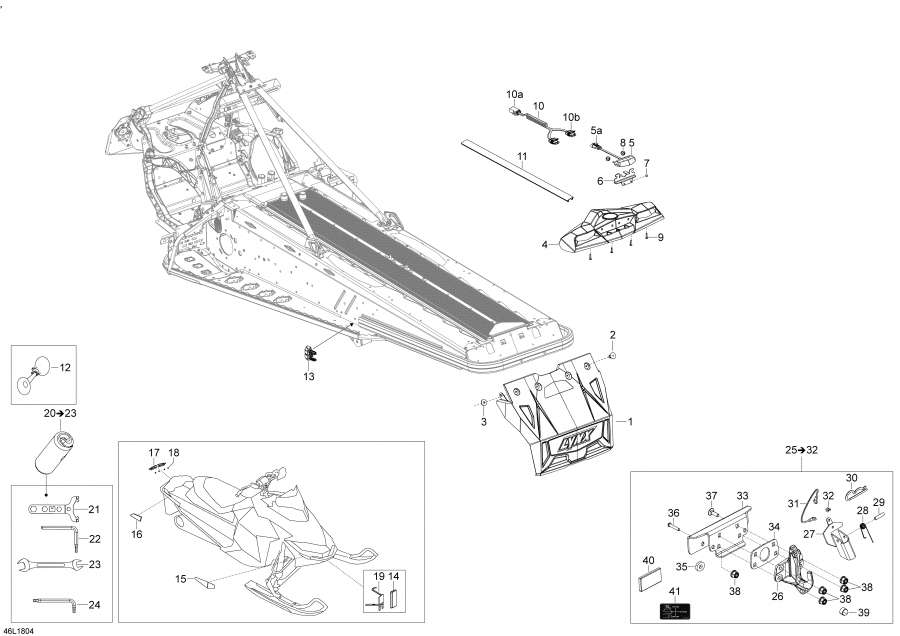 Snow mobile Lynx  - Utilities Xtrim - 900 Ace