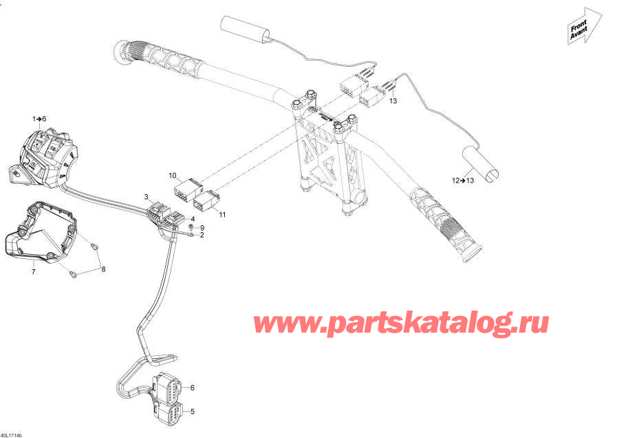 Snowmobile   -   Wi   600 Ace 2018 - Steering Wiring Harness 600 Ace 2018