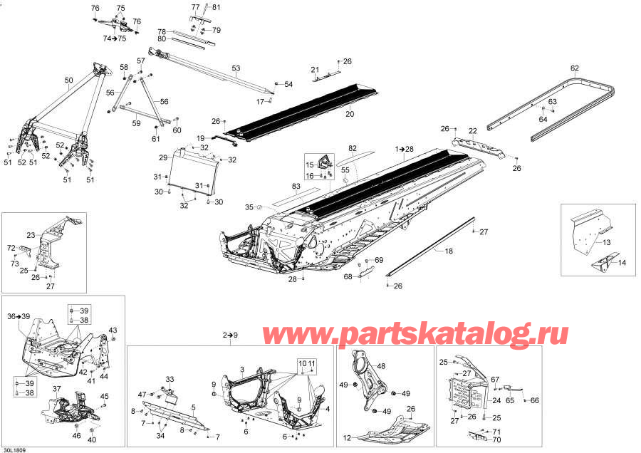 Snowmobiles Lynx  -  Boondocker - Compass