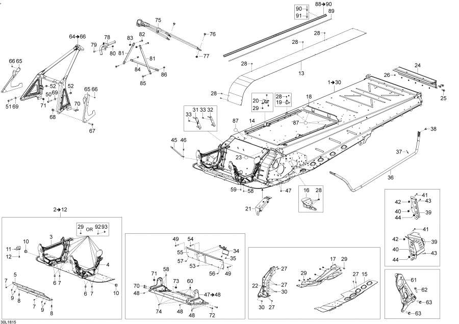 Snow mobile   - Frame / 