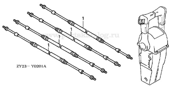 ������� ������ �� �� ����� Honda BF-225 A6 XU