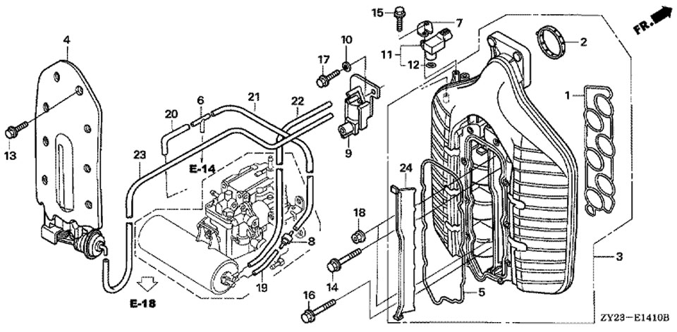 �������� ���������, �������� ����� Honda BF225 A6 XU