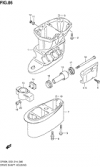 Drive shaft housing (  )