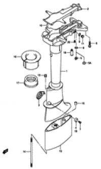 Drive shaft housing (  )