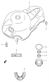 Under oil seal housing (  )