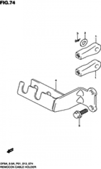 Remocon cable holder (   )