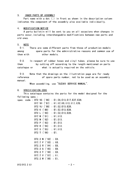  ,   , Suzuki , Catalog preface