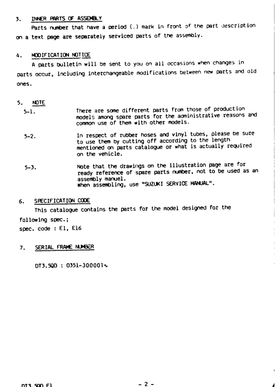 ����� ��������, �� ���������, Suzuki , Catalog preface - �������