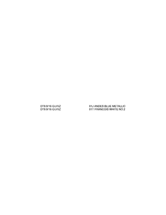 ��������� ��������, �� ��������� ���������, SUZUKI  ������ 1982 ����, Color chart