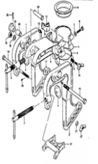 Clamp bracket / swivel bracket 2 (  /   2)