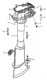 Drive shaft housing (  )