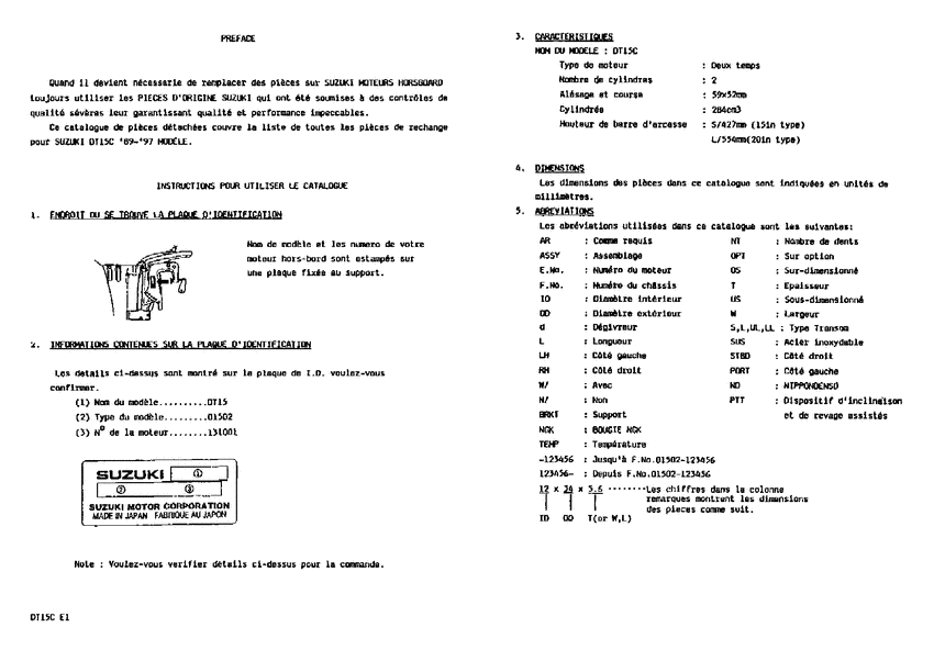 ������ ������������ ��������, , SUZUKI , Catalog preface