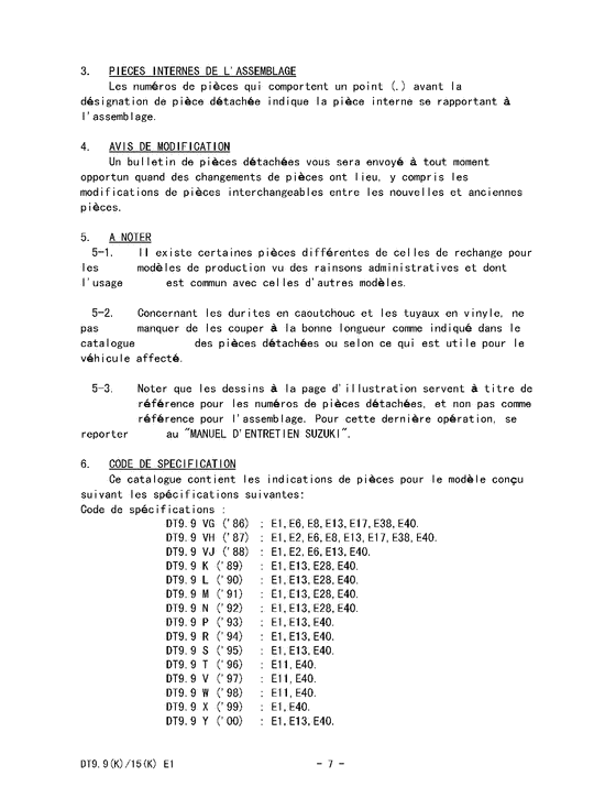����� ��������, �� �������� �����, SUZUKI , Catalog preface
