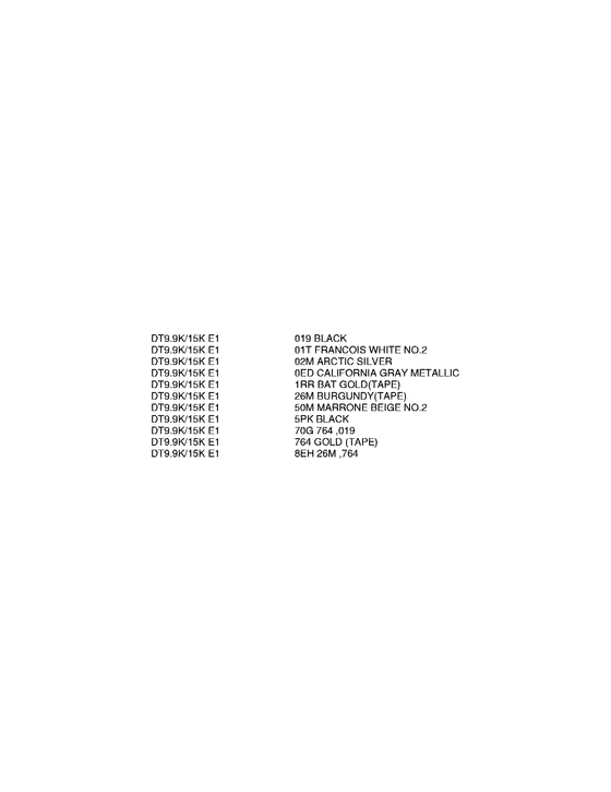  ,    , Suzuki ,   - Color chart