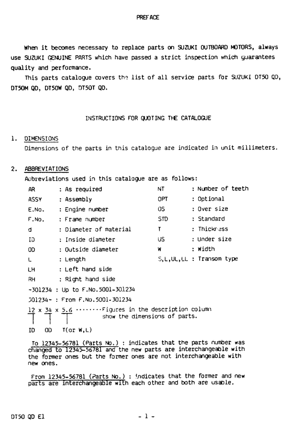 ������������ ��������, �� ��������� �������� �����, Suzuki DT50S/L/LL/UL, �������