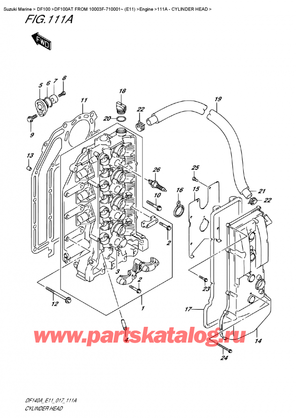 ,    , Suzuki DF100A TL FROM 10003F-710001~ (E11),   