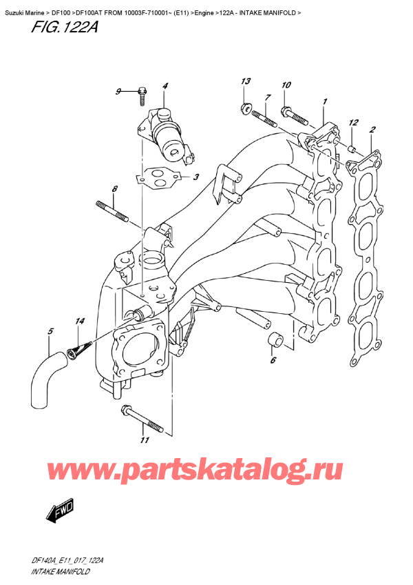  ,   , Suzuki DF100A TL FROM 10003F-710001~ (E11),  