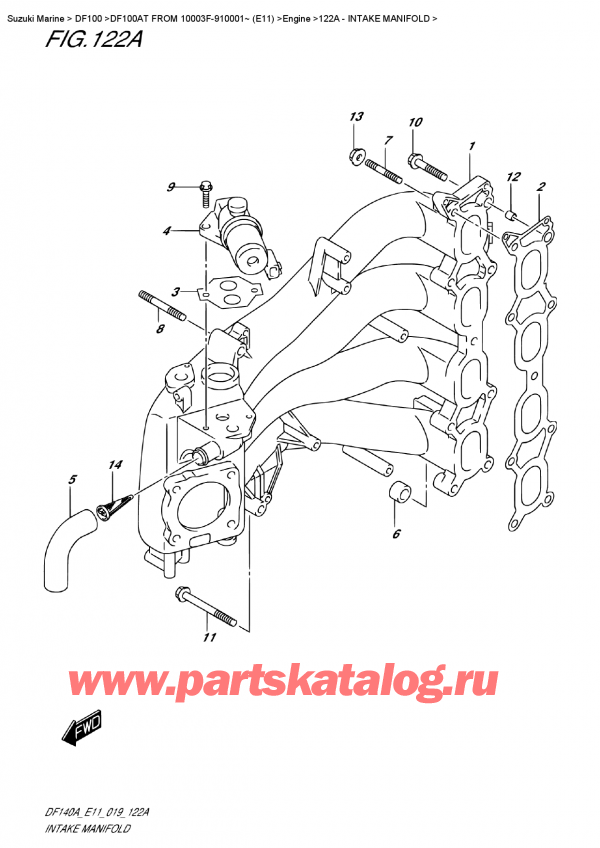  ,    , SUZUKI DF100A TL FROM 10003F-910001~ (E11),  